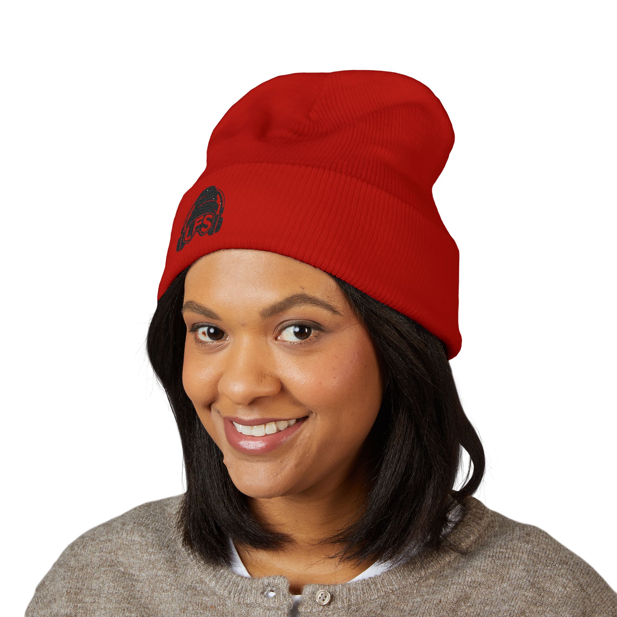 Black LFS Logo Knit Beanie - Image 43